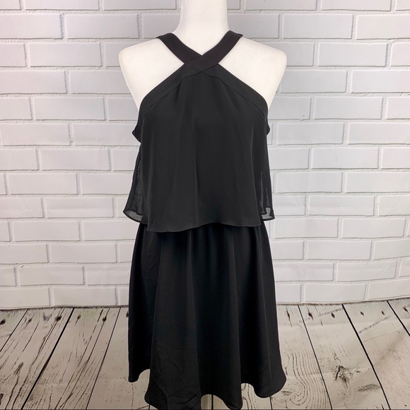 🔥BAR III🔥POPOVER HALTER SHIFT DRESS BLACK MEDIUM NWT - Picture 4 of 7